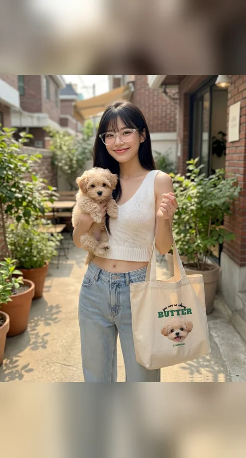 반려동물 쇼핑몰 동영상 제작 사례 – 반려견 에코백 착용 영상 | 숏츠·쇼핑몰 동영상 제작 대행 | 스튜디오숲 STUDIO SOOP