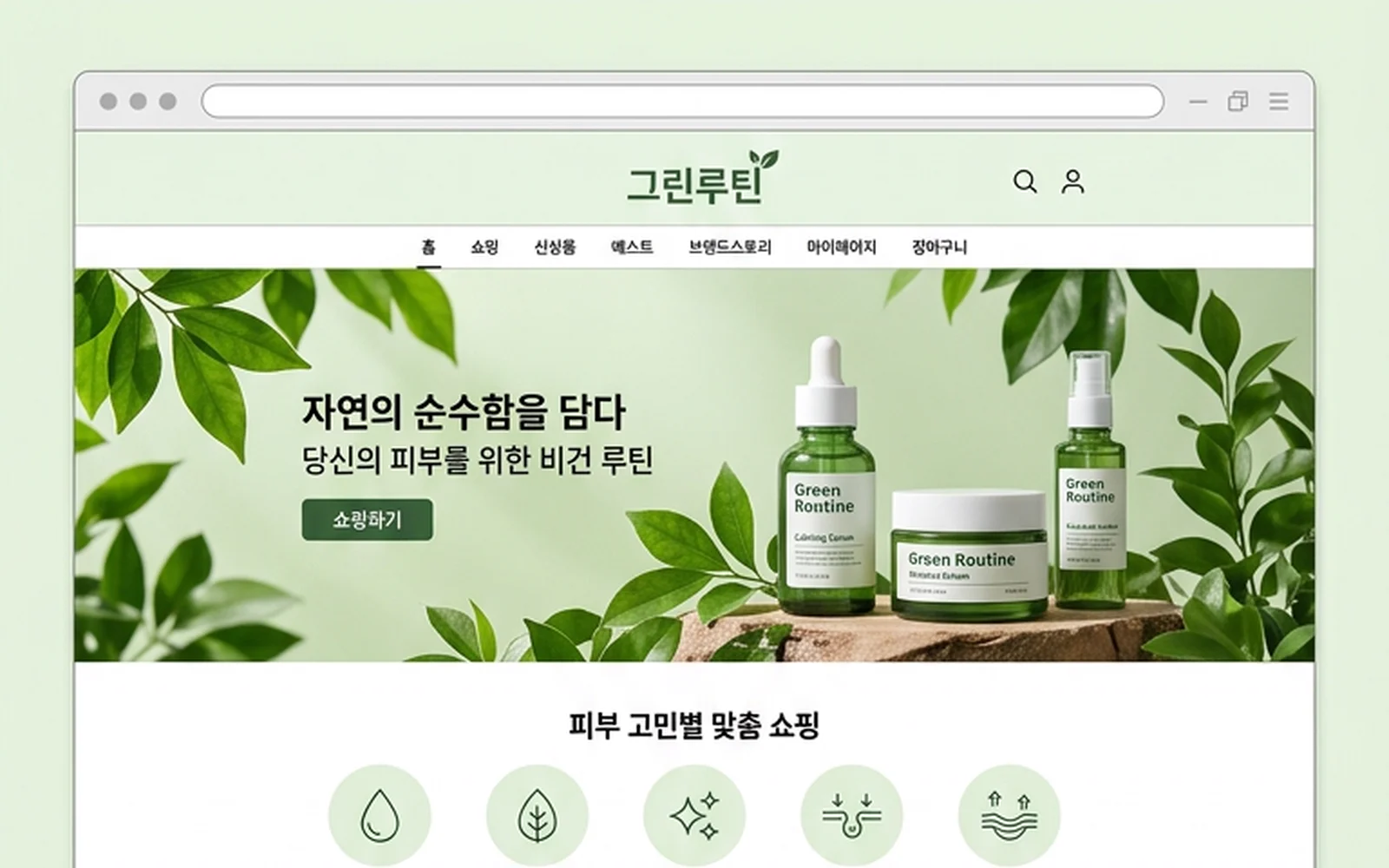 비건 화장품 쇼핑몰