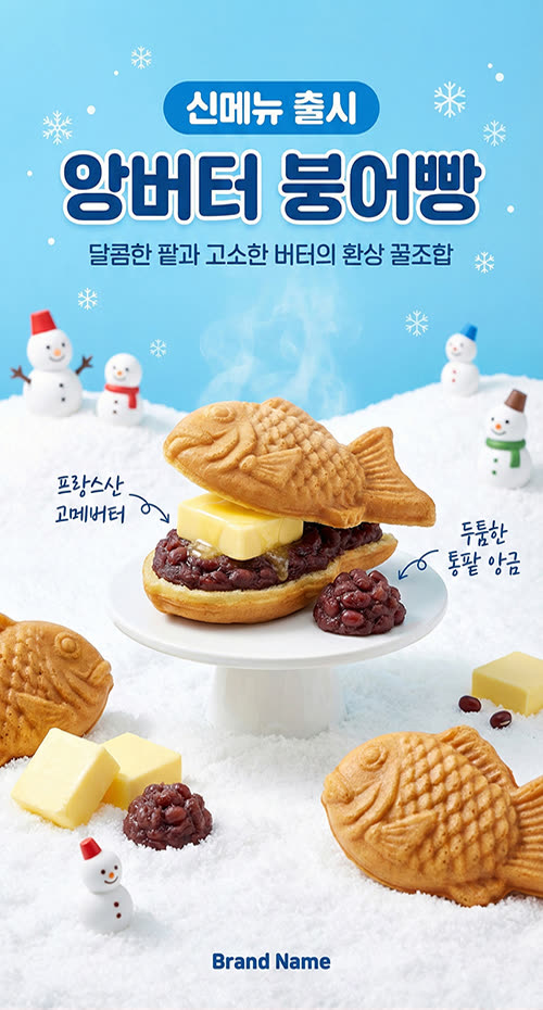 식품 상세페이지 제작 사례 – 앙버터 붕어빵 상세페이지 디자인 | 와디즈·쿠팡·스마트스토어 상세페이지 제작 및 식품 촬영 대행 | 스튜디오숲 STUDIO SOOP