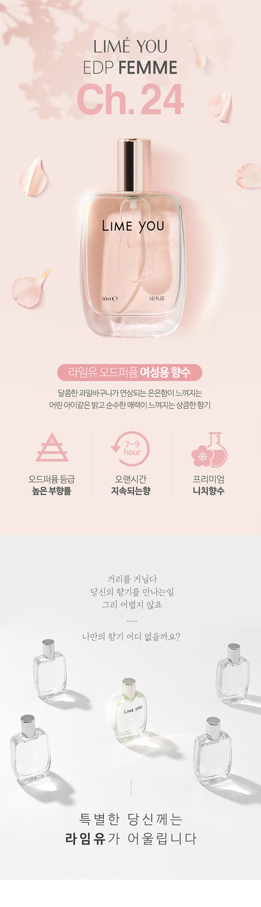 화장품 상세페이지 제작 사례 – 라임유 오드퍼퓸 여성 향수 상세페이지 디자인 | 와디즈·쿠팡·스마트스토어 상세페이지 제작 및 화장품 촬영 대행 | 스튜디오숲 STUDIO SOOP