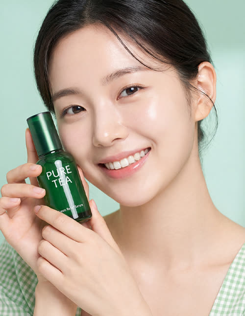 그린티 세럼 촬영